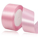 40mm ピンク リボーン22 Mロングリボンプレゼントラッピングリボーン結婚飾り花束リボン誕生日パーティー手芸制作