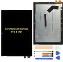 液晶パネル For Microsoft Surface Pro 4 1724 画面交換修理用 タッチパネルセット 12.3 インチ LCDスクリーン 統合画面交換修理用キット 無料の修理工具
