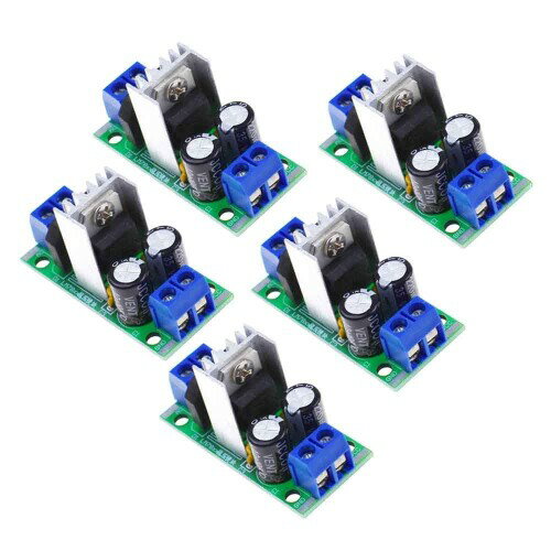 5PCS L7805 LM7805 LM7812 L7812 Voltage Rectifier Regulator 12-24V AC or DC to 5V 12V DC Power Supply Converter Module Board (LM7805)