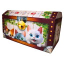 にゃんだふるガーデン 宝箱 ギフトボックス ラッピング デザインダンボール箱 おもちゃ箱 メッセージカード クリスマス ハロウィン 誕生日 プレゼント 景品 イ...