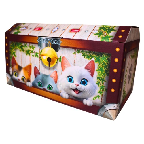 ラッピング デザインダンボール箱 おもちゃ箱 メッセージカード クリスマス ハロウィン 誕生日 プレゼント 景品 イベント サプライズ ぴきしぇも (5)