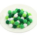 ポンポンボール 直径約10mm 小玉 毛球 グリーン系 ミックス 200個入り フェルトボール 玉 DIY 人形 ぬいぐるみボール 手芸材料 パーツ アクセサリ...