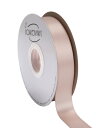 バニラサテンリボン 25mm幅 ダブルフェイス クオリティサテン - ギフトラッピング、ウェディング、招待状、クラフト、アパレル、ヘッドバンド用 - 45メート...