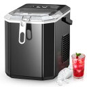 Joy Pebble 製氷機 家庭用 氷つくり機 高速 自動製氷機 最短6分 1.2L水タンク 氷サイズ調節可能 氷保管量600g 氷スコップ収納 ハンドル付き...