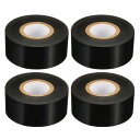 PATIKIL 25mmx100m サーマルリボン 熱転写用インクリボン 熱転写式インクリボン 4ロール 25mmコア インクアウト 紙ラベル印刷用 黒