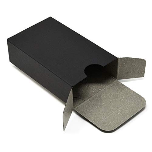 名刺箱 ブラックブラック 底ロック式 ギフトボックス 27mm/10個