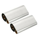 PATIKIL 110mmx90m 熱転写リボン サーマルリボン 熱転写式インクリボン 2ロール 12.7mmコア インクアウト コア付き タグ印刷用 黒