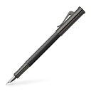 Graf von Faber-Castell Guilloche ブラックエディション 145310 万年筆 ペン先幅 M ギフトパッケージとコンバーター付き