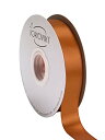 コパーサテンリボン 25mm幅 ダブルフェイス クオリティサテン - ギフトラッピング、ウェディング、招待状、クラフト、アパレル、ヘッドバンド用 - 45メート...