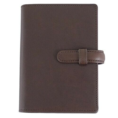 i-story (アイストーリー) システム手帳 ミニ6穴 ベルト付き チョコ