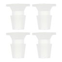 HEROFFIX 4個の水族館用プラスチックホースバーブフィッティング1/4