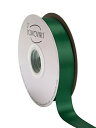 フォレストグリーンサテンリボン 25mm幅 ダブルフェイス クオリティサテン - ギフトラッピング、ウェディング、招待状、クラフト、アパレル、ヘッドバンド用 -...