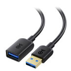 Cable Matters USB 延長ケーブル 3m USB3.0 延長ケーブル USB3.0延長ケーブル Type A オス メス USB 延長コード 超高速 ブラック Oculus Rift HTC Vive Playstation VR Headsetに対応