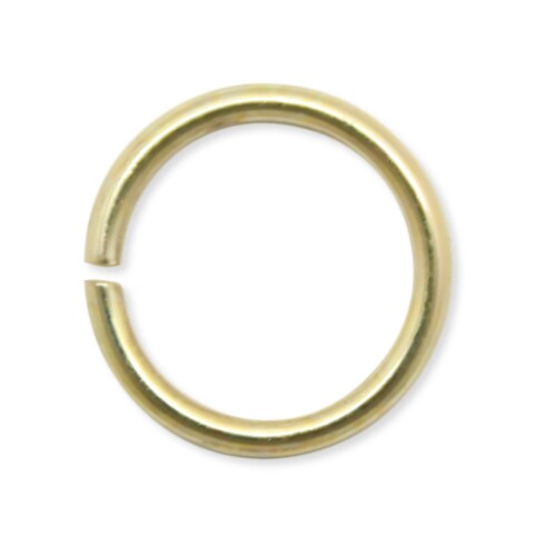 鉄 丸カン 金 ゴールド 真鍮メッキ 8mm 12mm 15mm 20mm (外径15mm／太さ1.6mm 50個入)