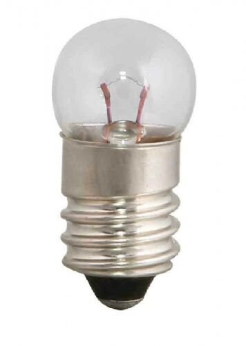 豆電球 パイロットランプ スポット球 E10G11-2.5V0.5A/C クリア （探検球 E10 G11 E10 2.V 0.5A） (10個)