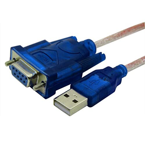 YFFSFDC USBꥢ륱֥ USB-RS232C Ѵ ³ ֥ DB9᥹ USB DB9Ѵꥢ륱֥ CH340å¢ WindowsMac OSʤб 80cm