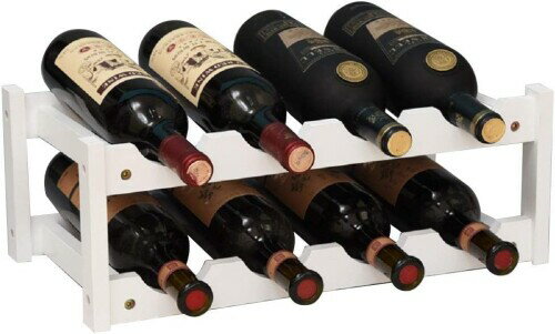 Anberotta 竹製 ワインラック ワインホルダー ワイン シャンパン ボトル ウッド 収納 ケース スタンド ..