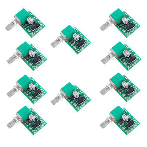 10pcs PAM8403 Mini Amplifier Board DC 5V Digital Audio Amplifier Power Amp Module Board with Potentiometer USB Power Supply