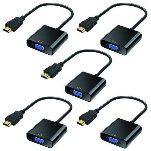 HDMI to VGAϊA_v^ hdmiVGAϊ A_v^ P[u HD 1080P Ή HDMI IXVGA XA_v^[ fXNgbv m[gp\R PC j^ vWFN^Ήi5j