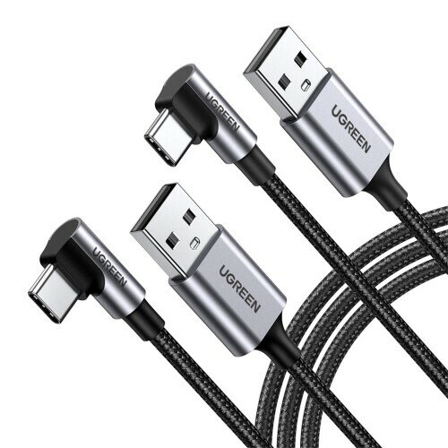 UGREEN USB Type C P[u LiC҂ 3A}[d Quick Charge 3.0/2.0Ή 56KWX^ Xperia XZ XZ2 ALG G5 G6 V20Ή 2{Zbg (2m(2{))