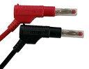 Joman スタック可能保護カバー付き両端バナナプラグ S402A-1.0RK2 1個