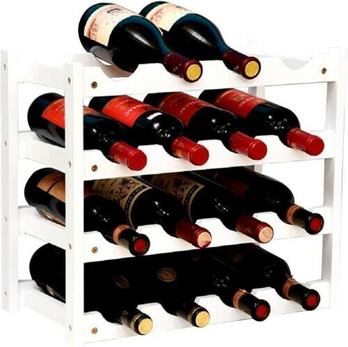 Anberotta 竹製 ワインラック ワインホルダー ワイン シャンパン ボトル ウッド 収納 ケース スタンド ..