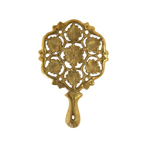 真鍮 ブラス アンティーク風 鍋敷き ゴールド イタリア製