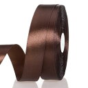 サテンリボン 茶色 幅20 mm 縦長100ヤード 約91メートル 大容量 ギフトラッピング用リボン ちょう結び 包装 贈り物 プレゼント用リボン 長い お徳用...