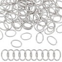 UNICRAFTALE 約100個 13mm 楕円形 オーバル 丸カン ステンレス 丸環 ステンレス 金具キット ?環 未溶接 丸いリング ジャンプリング 留め...