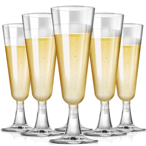 (100個 150ml)使い捨て赤ワイングラス 透明ワイングラス 組み立て ホリデー パーティー 旅行 ピクニック ウェディング用品 シャンパングラス 硬質プラスチックカップ