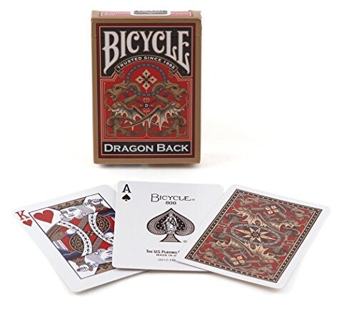 Bicycle Dragon Back Playing Cards Gold