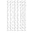 プラスチック製ルーズリーフ6個の白い綴じ輪A 4ルーズリーフクリップ30穴綴じ輪直径12 mm裁断可能綴じ具単語本文書格納整理カレンダーノート