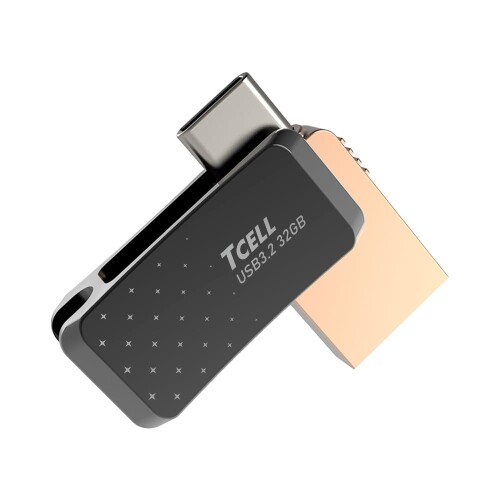 TCELL |W̃} 32GB Type-C/ USB3.2 Gen1-A/RlN^ OTG USB[ (ubN)  Ή usb[ iPhone/iPad/iPod/Win/Mac/iPad Air/mini/Android