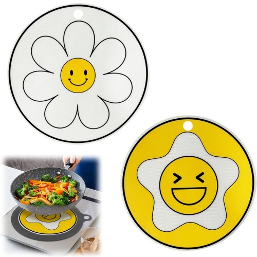 BOOHUQICH IHマット シリコンマット 断熱パッド 滑り止め 汚れ防止 焼け焦げ防止 水洗い可 IHクッキン..