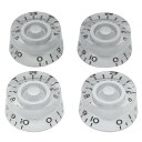 Musiclilyスピードノブミリ規格 LPレスポールエレキギター用、クローム(4個入)