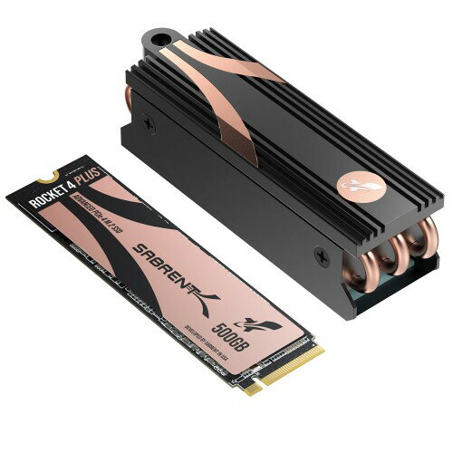SABRENT SSD 500GBM.2 ҡȥ M.2 SSD 500GB PCIe 4.0 M.2 SSD NVMe 500GBGen4 M.2 2280¢SSD®ٺ7000MB/ å4 PLUS ȥ꡼ѥեޥ (SB-RKT4P-HTSP-500)