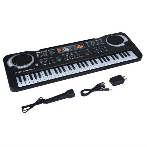 音楽キーボード 軽量 ミニ鍵盤 電気ピアノ 電気キーボード 音色選択 初心者練習 キーボード