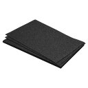 PATIKIL 柔らかいフェルトシート グリッターファイバークラフトシート ブラック 30 cm x 20 cm DIY趣味の装飾用 6個