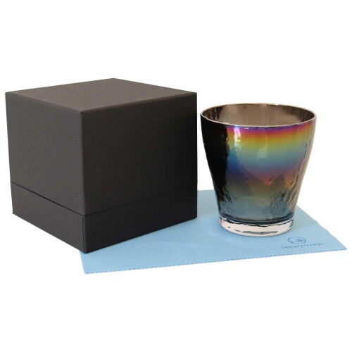 楽天アルメリアセカンドストアPROGRESS ロックグラス チタンミラー 日本製 受賞歴多数 ギフト 父の日 プレゼント お祝い ウィスキー ワイン お酒がまろやかになるグラス オリジナルクロス付 （Infinite, Glorious）