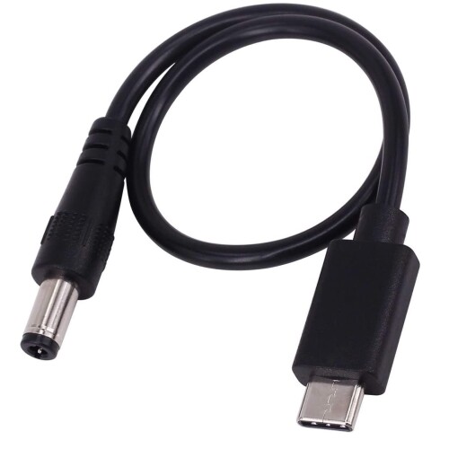 AKNPMHT USB 3.1 Type C USB-C - DC 5.5 * 2.5mm dvO[dP[u 25CMp DCvO 5.5mm/2.5mm(IX)̓do5V~20VUSB-CgK[P[u dP[u