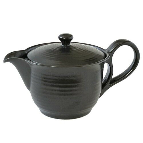 風景ドットコム 常滑焼 コーヒー ポット 日本製 (ブラック, 350ml)