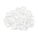 PATIKIL 3.2ml 水彩パン 100個入り 空のフルパン プラスチック水彩缶 水彩油絵アクリル絵の具トラベルブリキケースパレット用 ホワイト