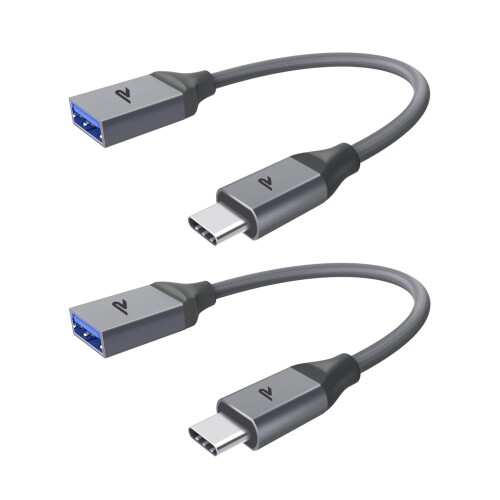 Rampow USB Type C to USB 3.0 ϊA_v^OTGΉ MacBook Pro Sony Xperia XZ/XZ2 Samsung S10ȂǑΉ USB C to USB 3.0 5Gbpsf[^] ݑΖx