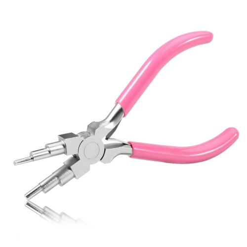 SPEEDWOX 6 in 1ベイルメイキングプライヤー、ジュエリーベイルプライヤー、3mmから9.9mmループ用のワイヤーループプライヤー、ジャンプリング