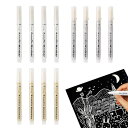 Liroyal アクリルペイントペン (12個入) 水性ペン ペイントマーカー 防水 速乾 DIY イラスト カード 落書き 賀状 フォト コミック 木材 復活...