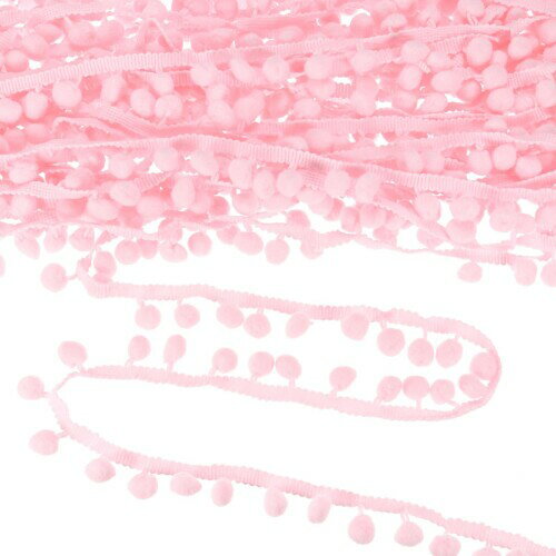 M METERXITY ポンポンボールフリンジトリム 20ヤード11mmボールフリンジトリムリボン ホームデコレーシ..