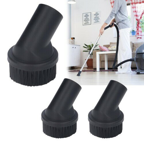 3個入り 掃除機 ブラシヘッド 掃除機 ブラシノズル 汎用 35mm/1.38in内径 掃除機 ヘッドブラシ 掃除機丸ブラシ 掃除機 毛ブラシ 丸型ダストブラシ掃除機アタッチメントソファの隙間を掃除