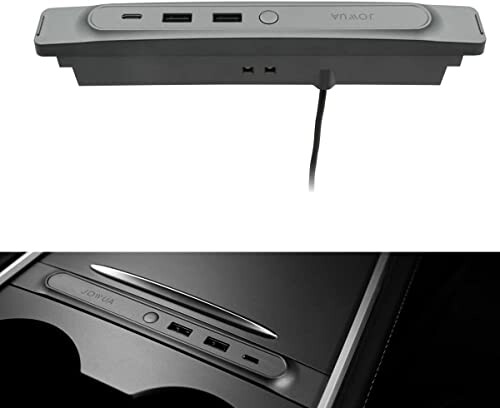 JOWUA ߥLEDϥ֥С 2021-2023 Tesla Model Y &Model 3 USB-Cݡ1 USB-Aݡ2 (36W)