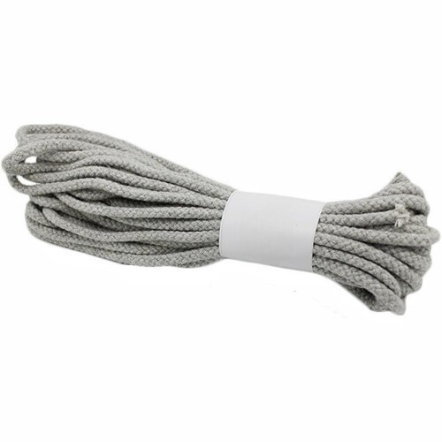 ILLIDAN 綿ロープ 太さ 3mm 長さ 20M 汎用 ロープ 柔らか 太い 天然 コットンロープ 手作り インテリア 飾り 手芸用 DIY 綿 (3mm/20M グレー)