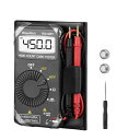 WapoRich-4201 テスターデジタルマルチメーター超小型4000カウント自動レンジングマルチメーターAC/DC電圧、抵抗、ダイオードテスト日本語説明書付